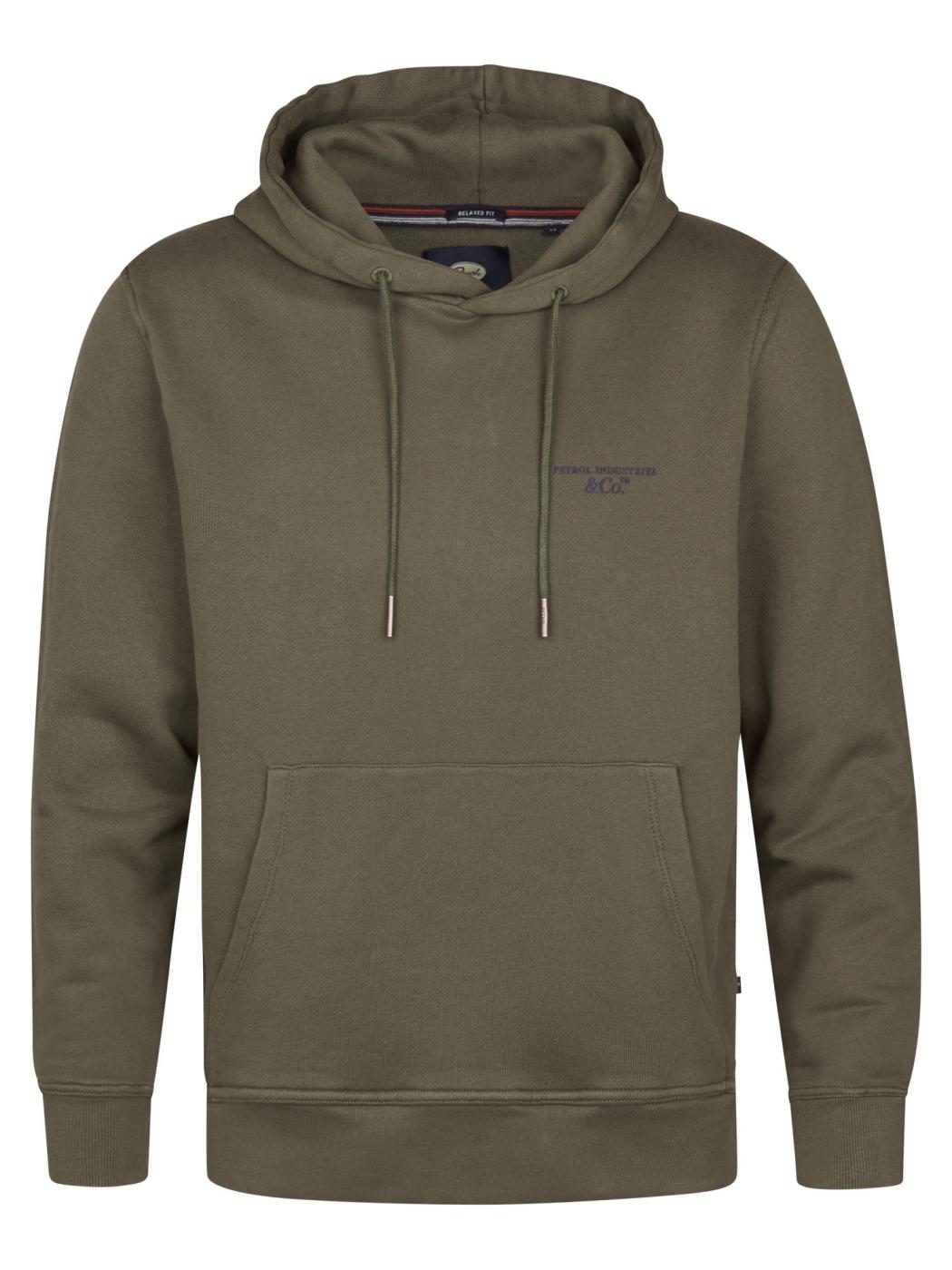 SUDADERA PETROL HOODED VERDE OSCURO