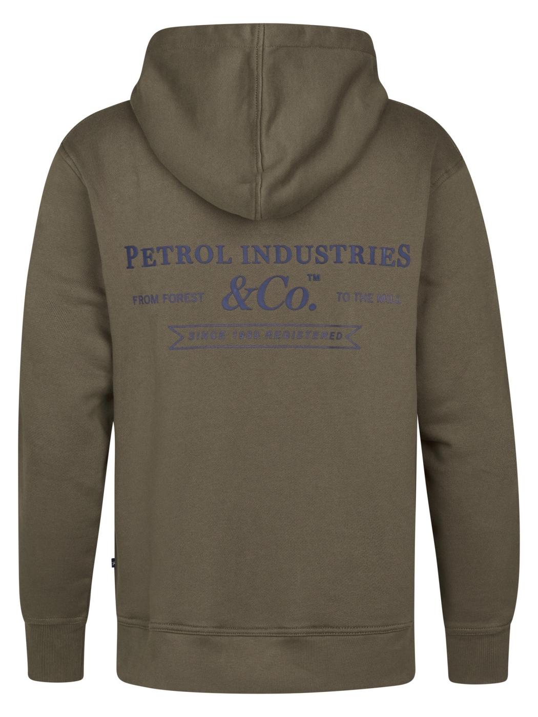 SUDADERA PETROL HOODED VERDE OSCURO