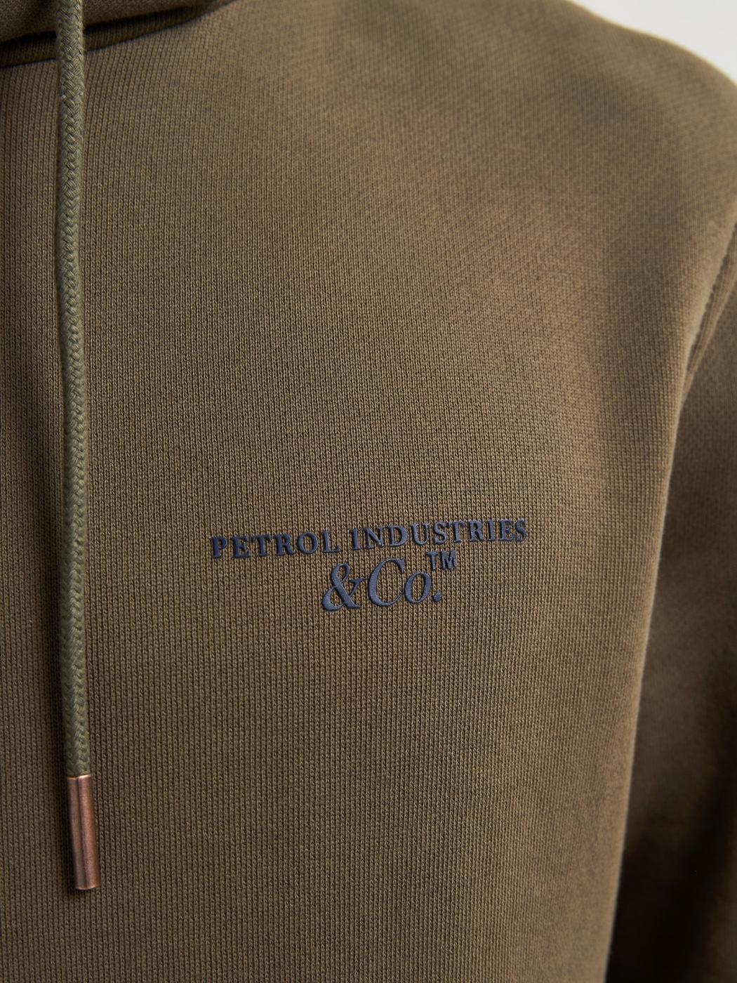 SUDADERA PETROL HOODED VERDE OSCURO