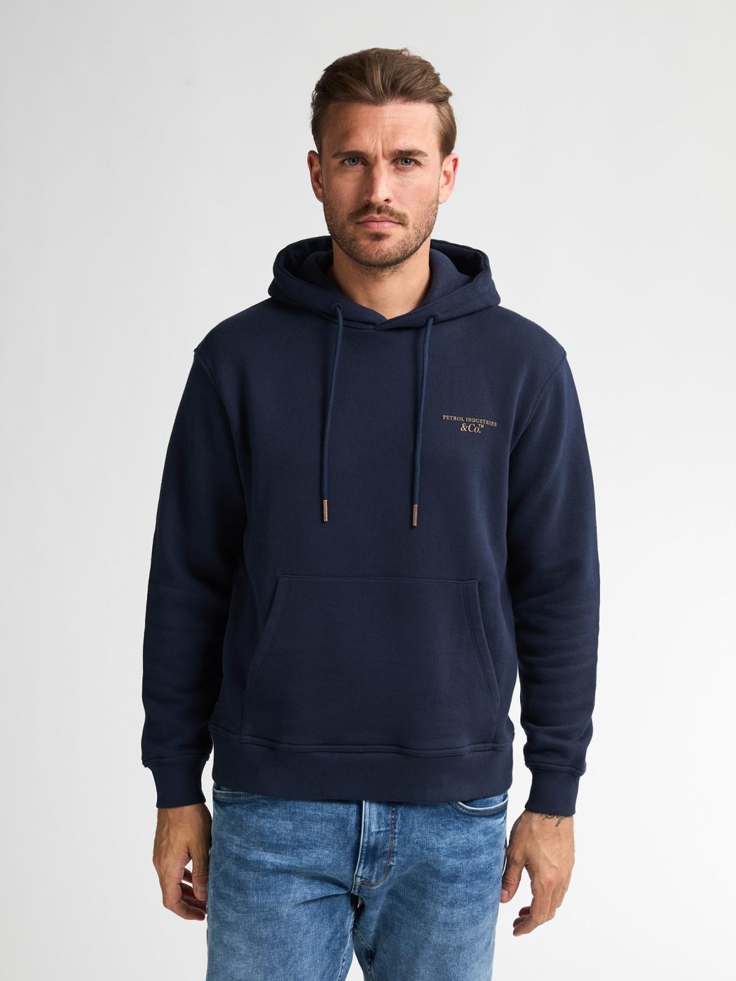 SUDADERA PETROL HOODED AZUL OSCURO