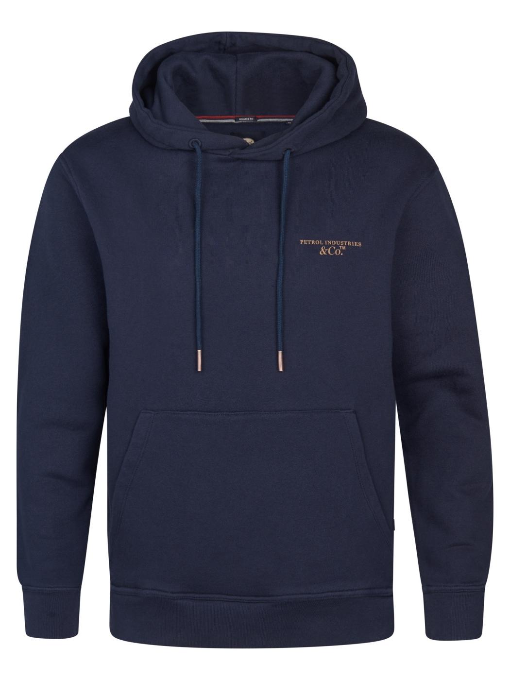 SUDADERA PETROL HOODED AZUL OSCURO