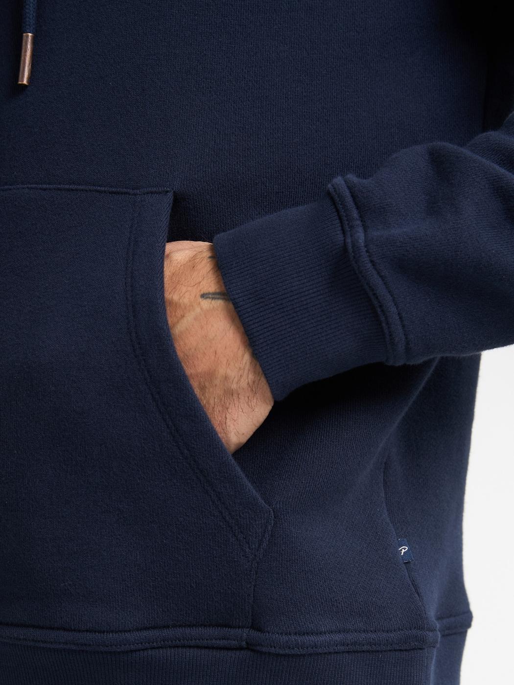 SUDADERA PETROL HOODED AZUL OSCURO