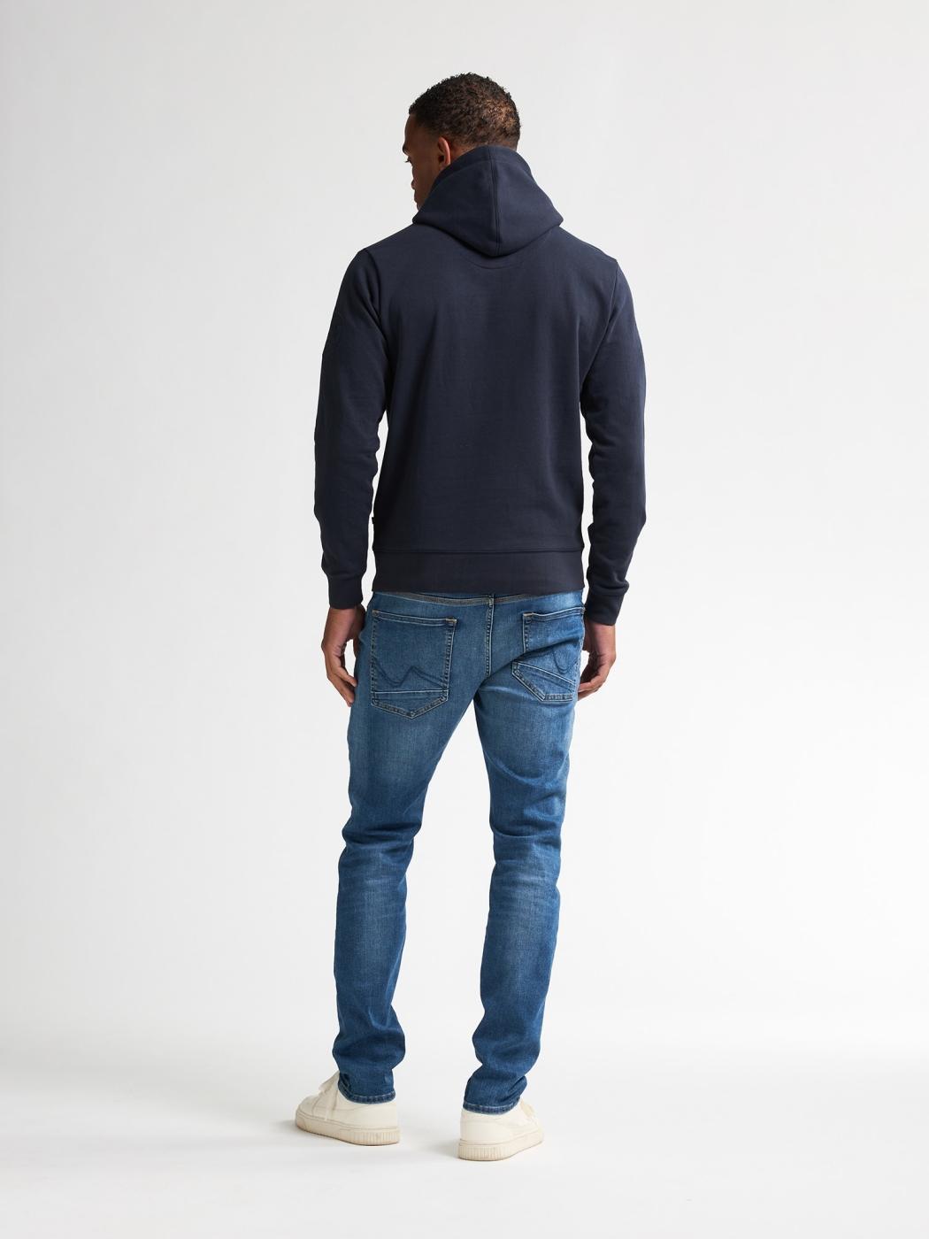 SUDADERA PETROL HOODED AZUL OSCURO