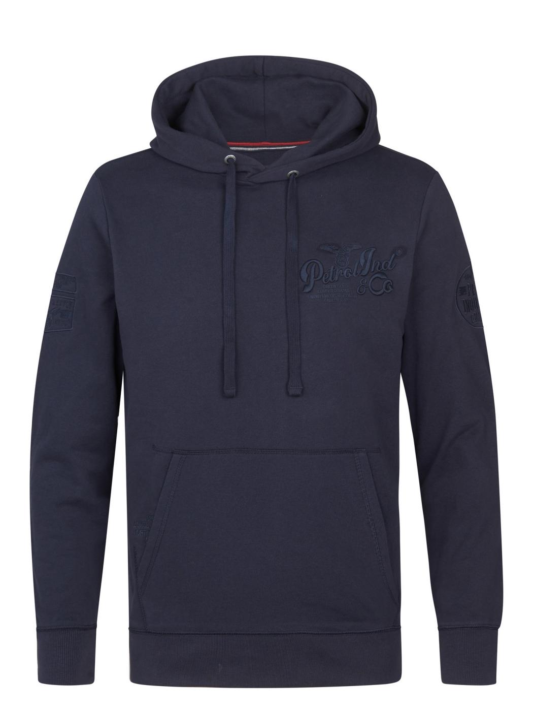 SUDADERA PETROL HOODED AZUL OSCURO