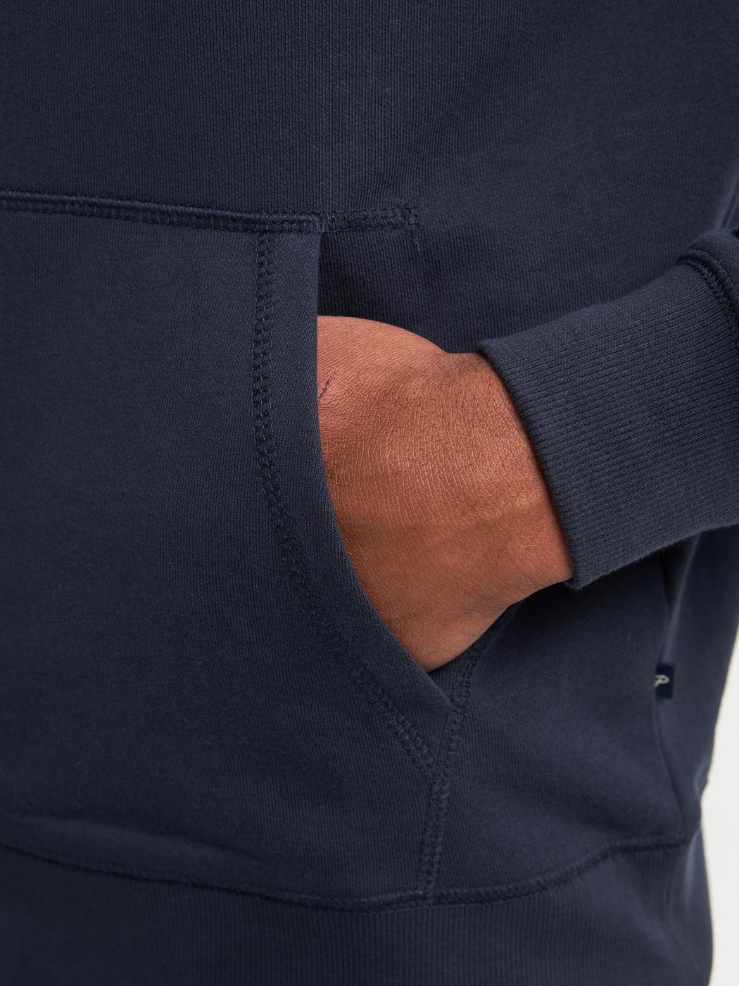 SUDADERA PETROL HOODED AZUL OSCURO