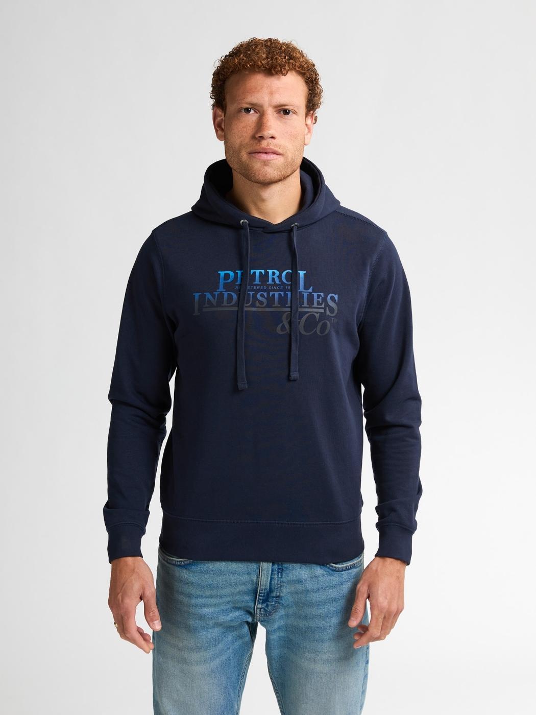 SUDADERA PETROL HOODED AZUL OSCURO