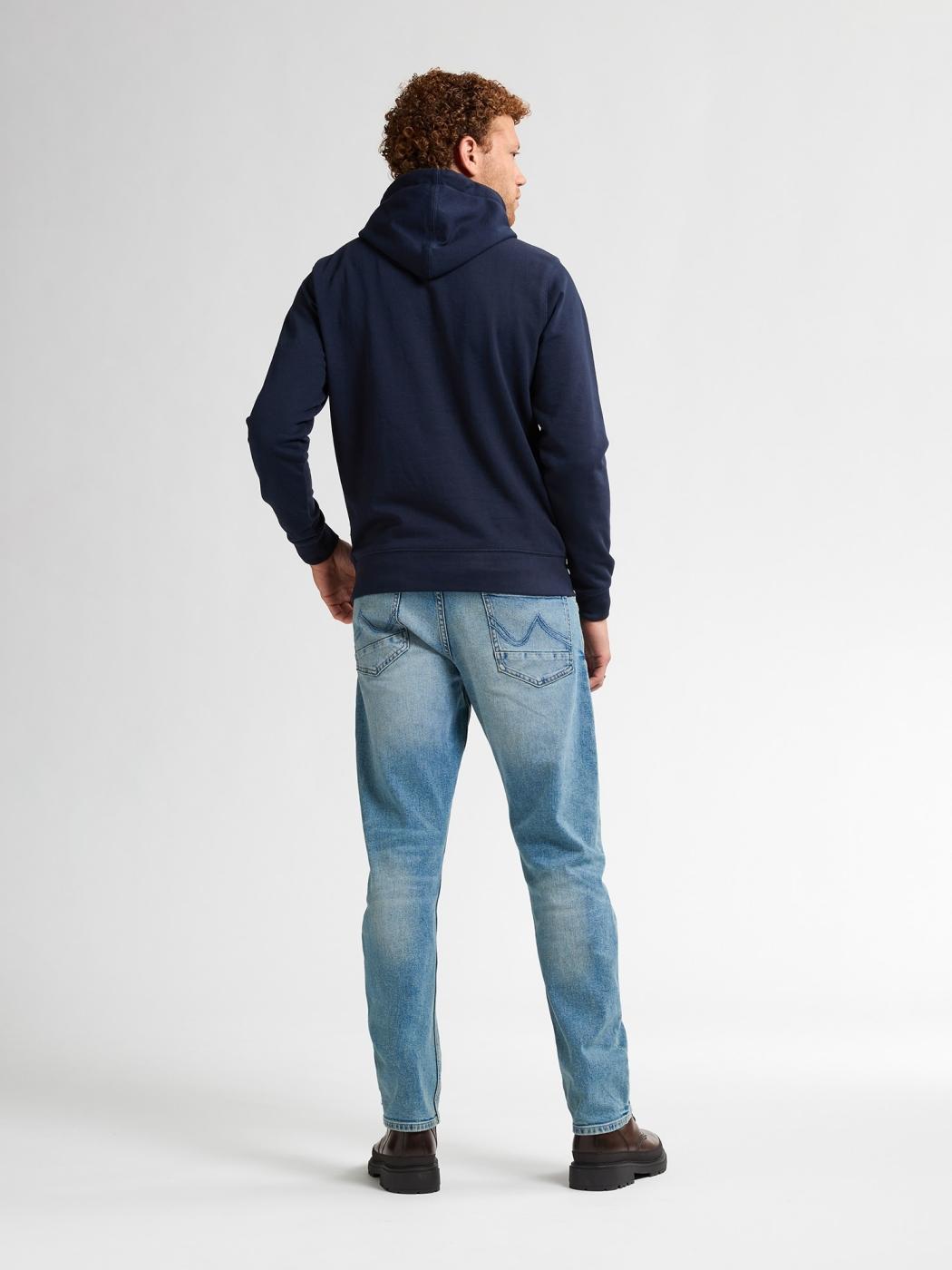 SUDADERA PETROL HOODED AZUL OSCURO