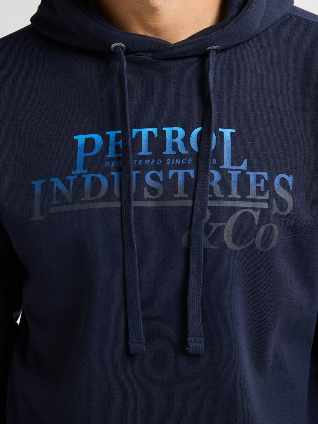 SUDADERA PETROL HOODED AZUL OSCURO