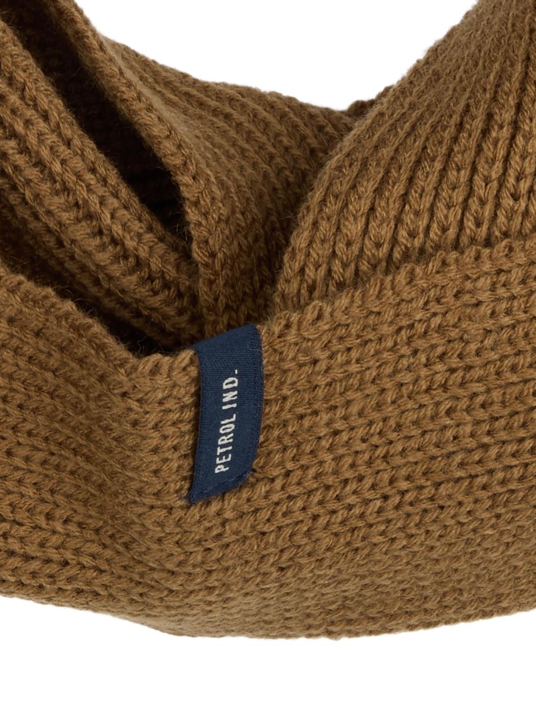 BUFANDA PETROL MARRON OSCURO