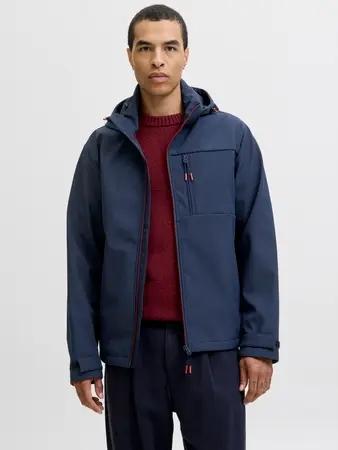 CHAQUETA JACK&JONES HATCHER SOFTSHELL AZUL OSCURO