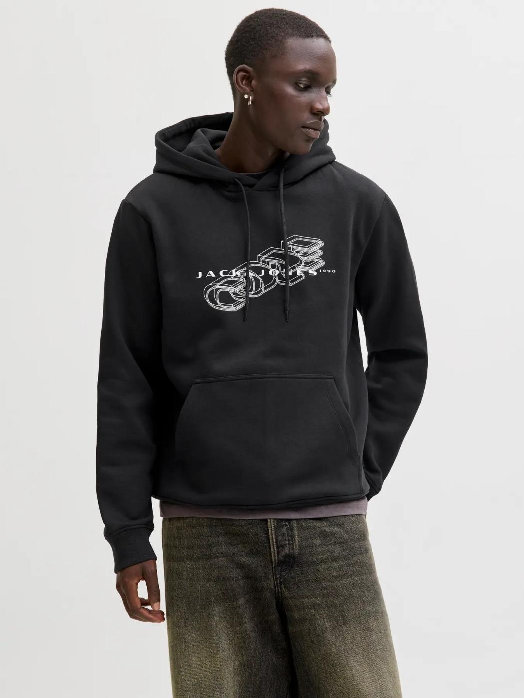 SUDADERA JACK&JONES FUSION NEGRO