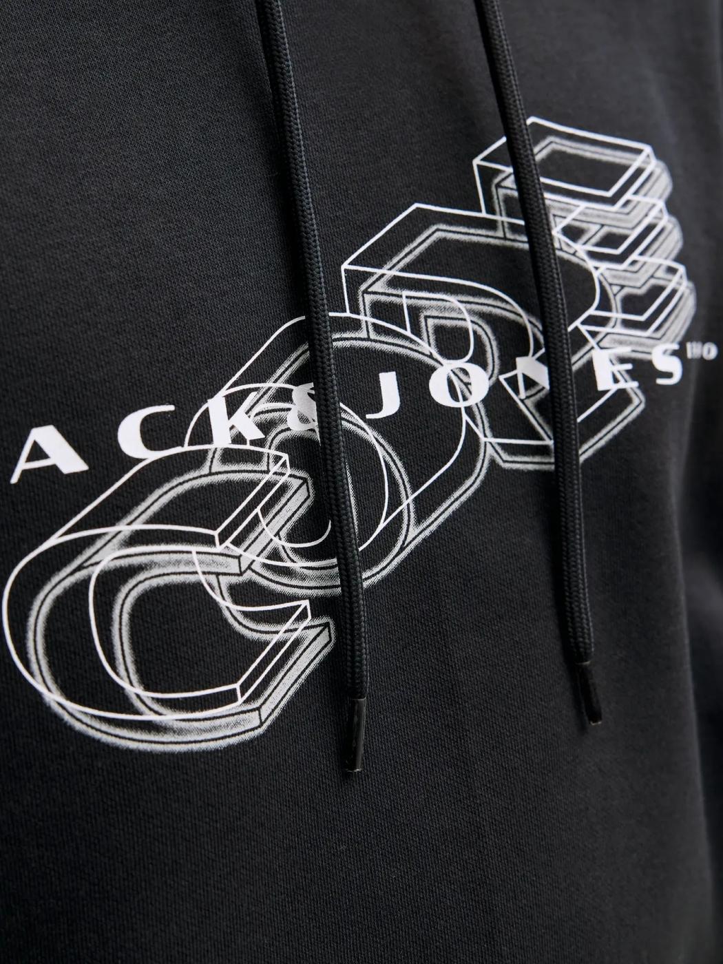 SUDADERA JACK&JONES FUSION NEGRO