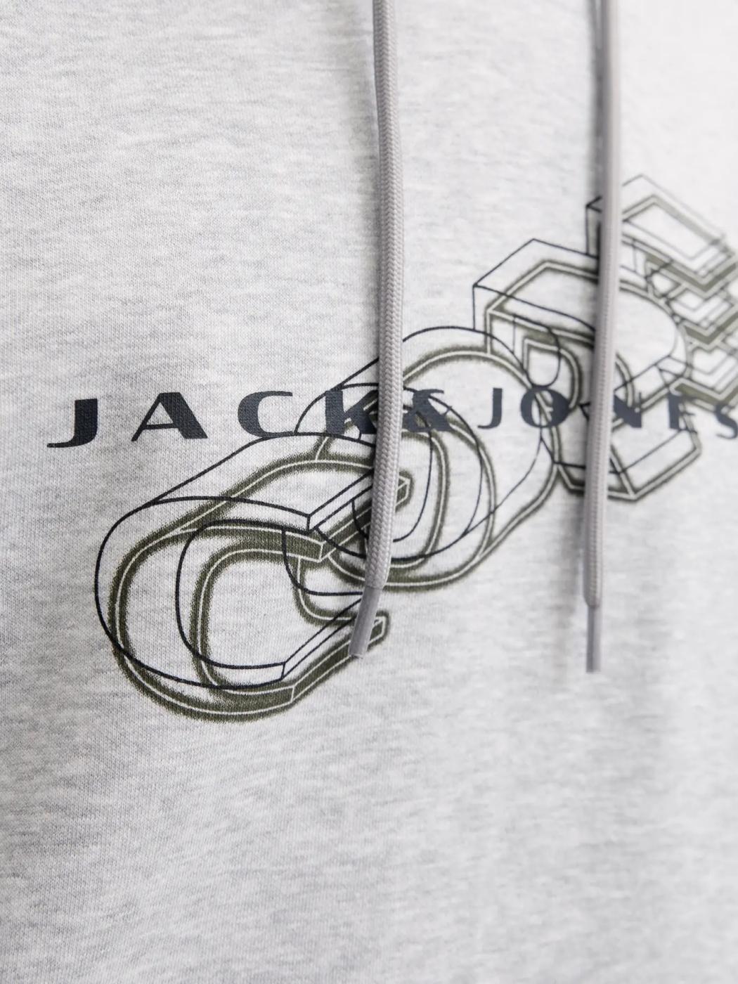 SUDADERA JACK&JONES FUSION GRIS