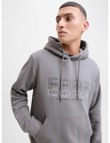 SUDADERA JACK&JONES FUSION GRIS OSCURO