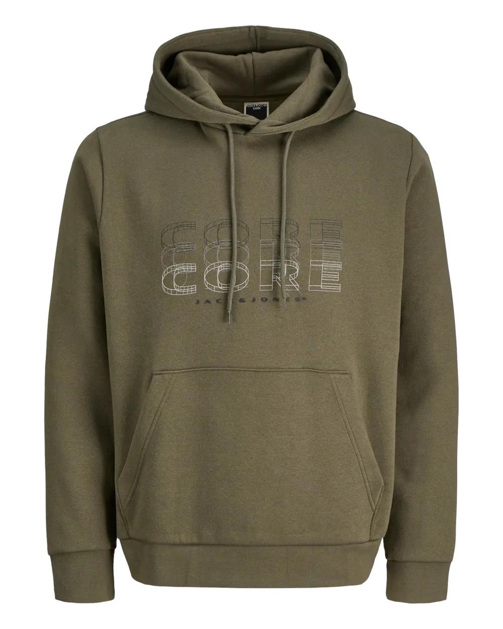 SUDADERA JACK&JONES FUSION VERDE OSCURO