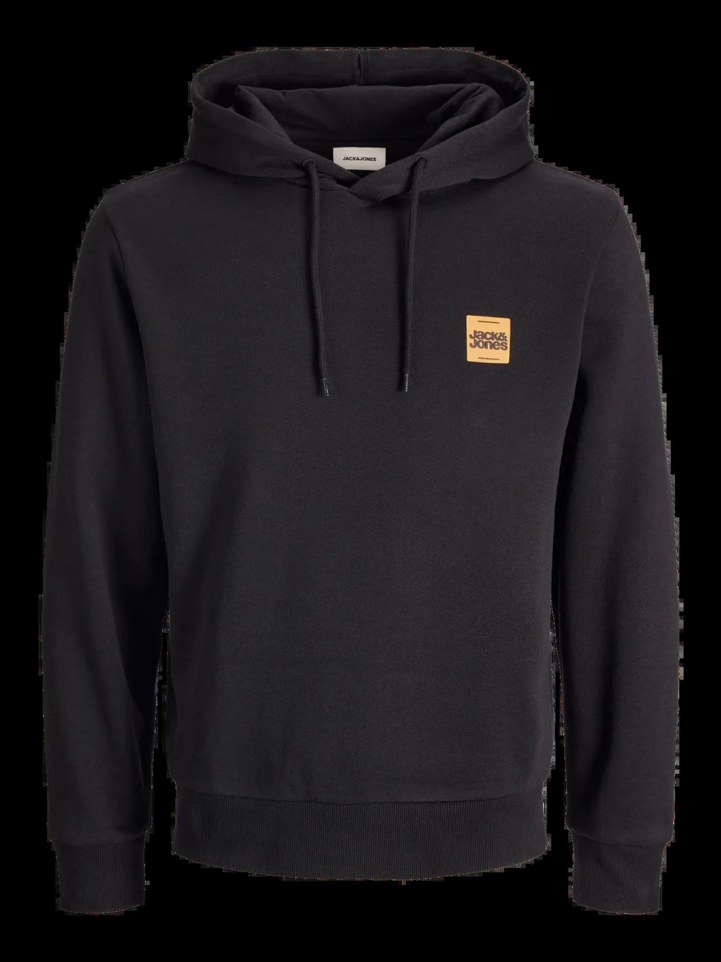 SUDADERA JACK&JONES BRANDY HOOD NEGRO