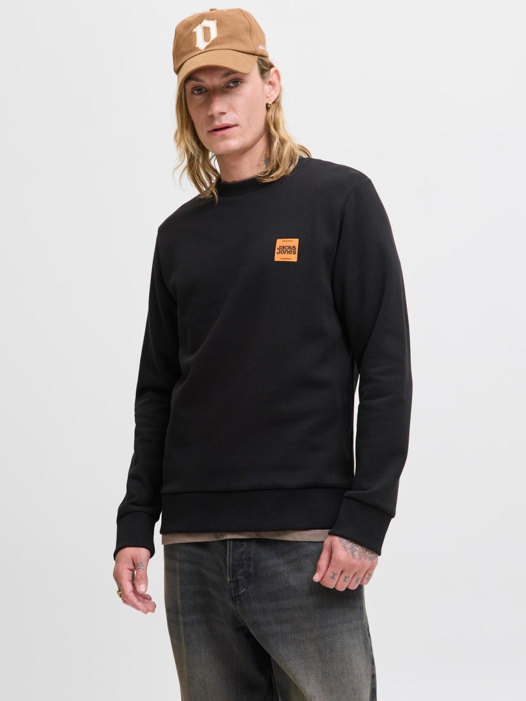 SUDADERA JACK&JONES BRANDY NEGRO