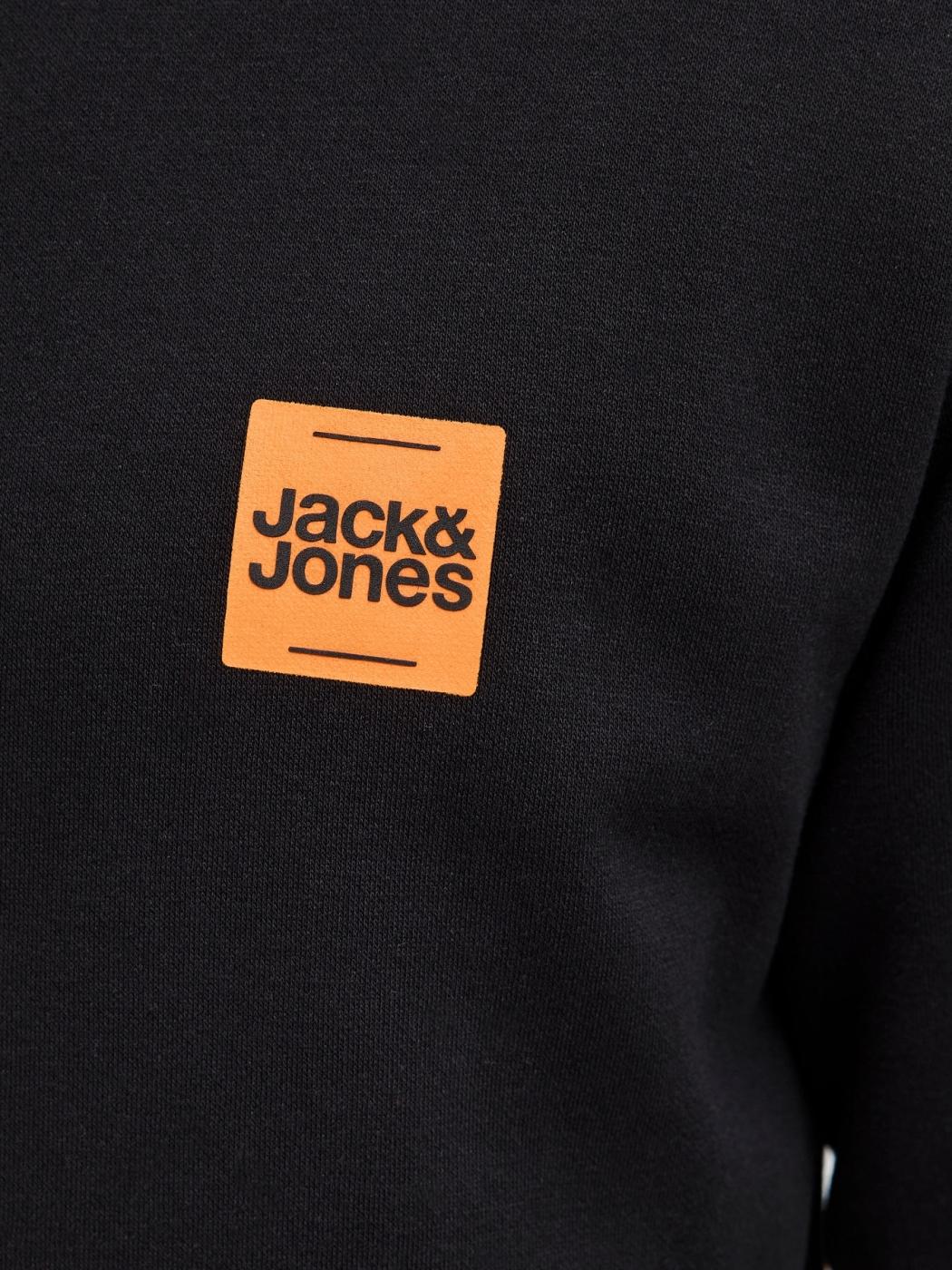 SUDADERA JACK&JONES BRANDY NEGRO