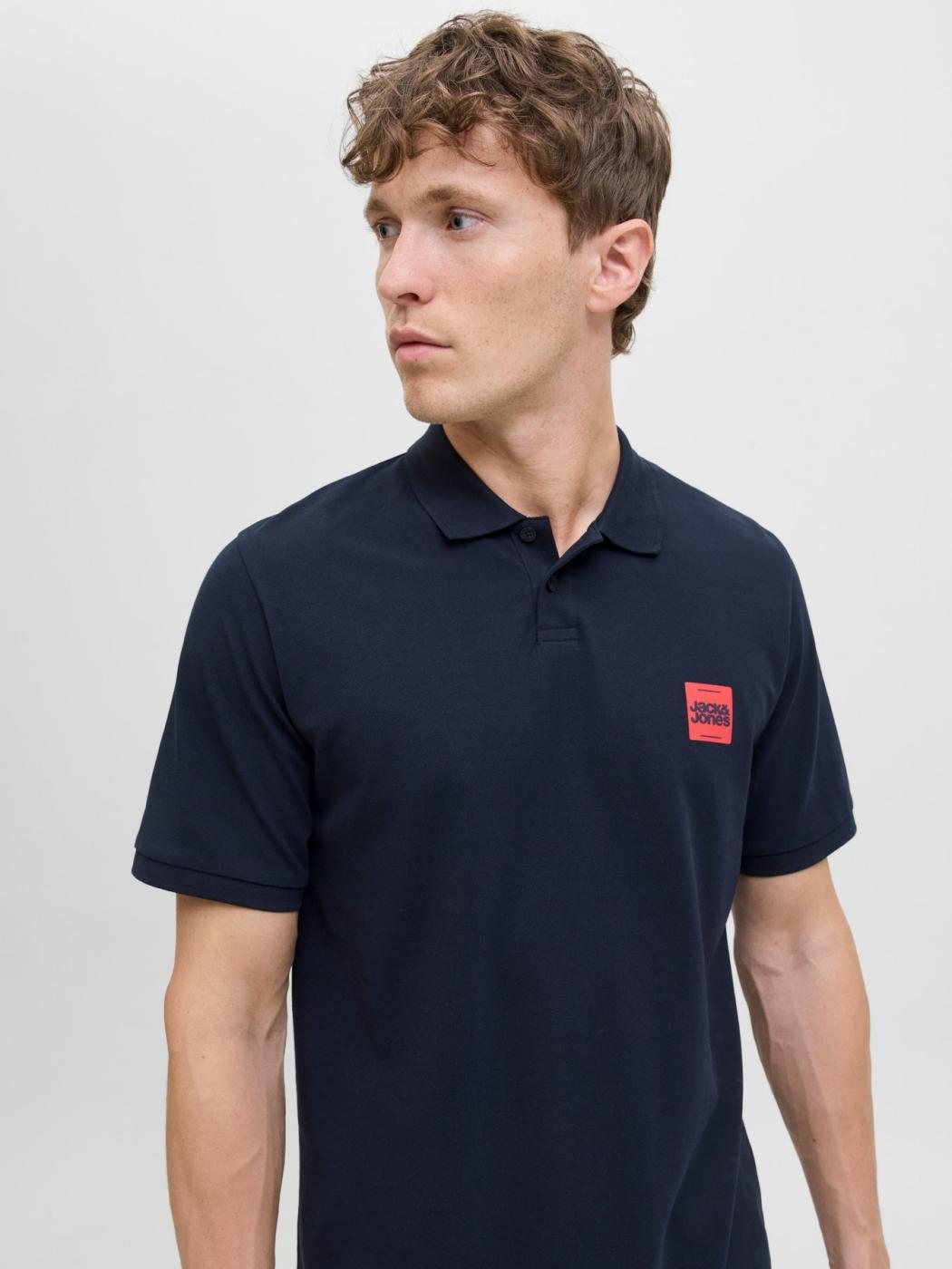POLO JACK&JONES BRANDY AZUL OSCURO