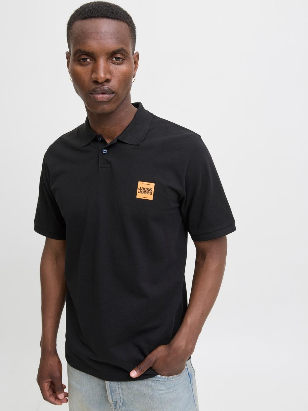 POLO JACK&JONES BRANDY NEGRO
