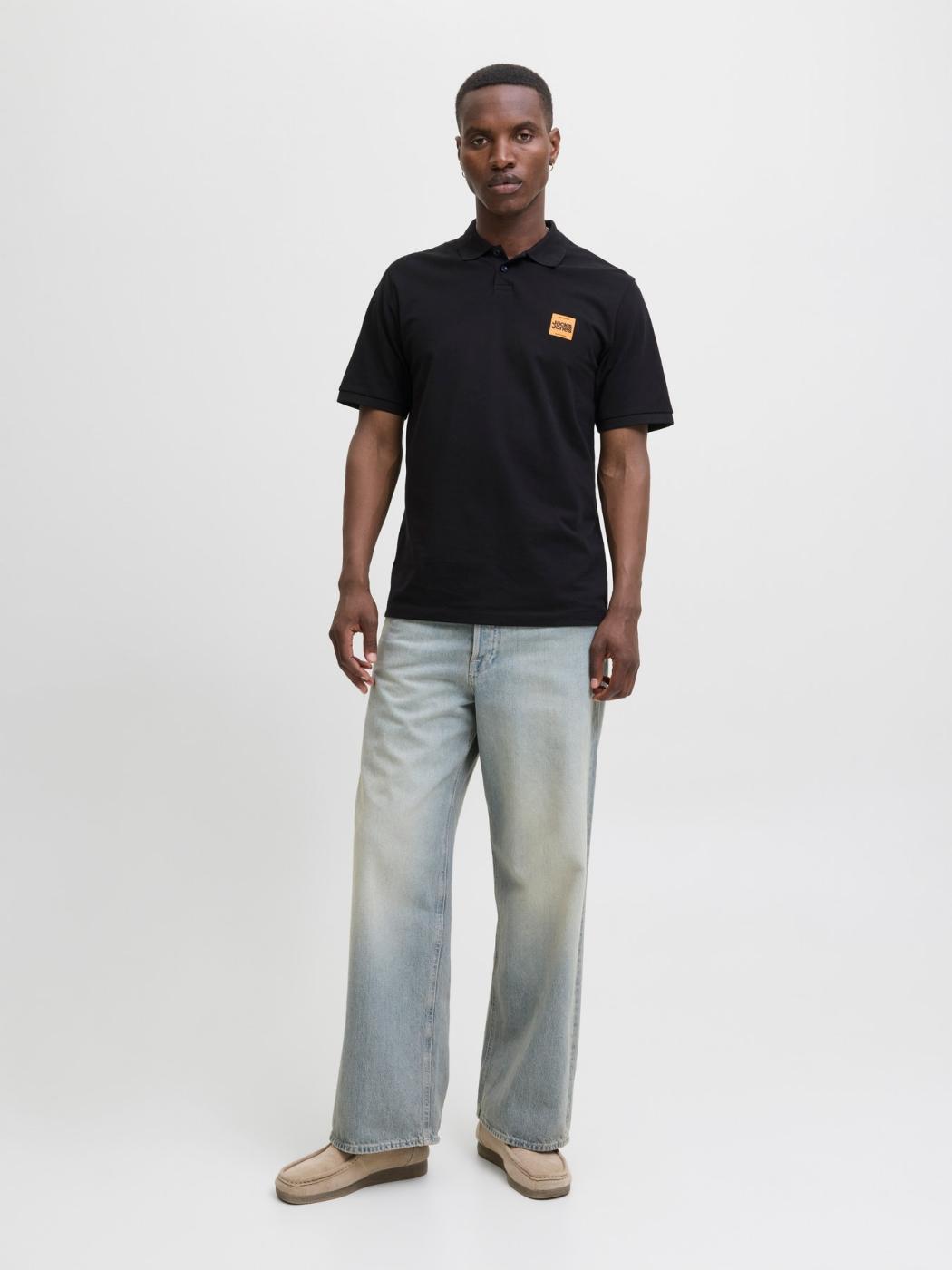 POLO JACK&JONES BRANDY NEGRO