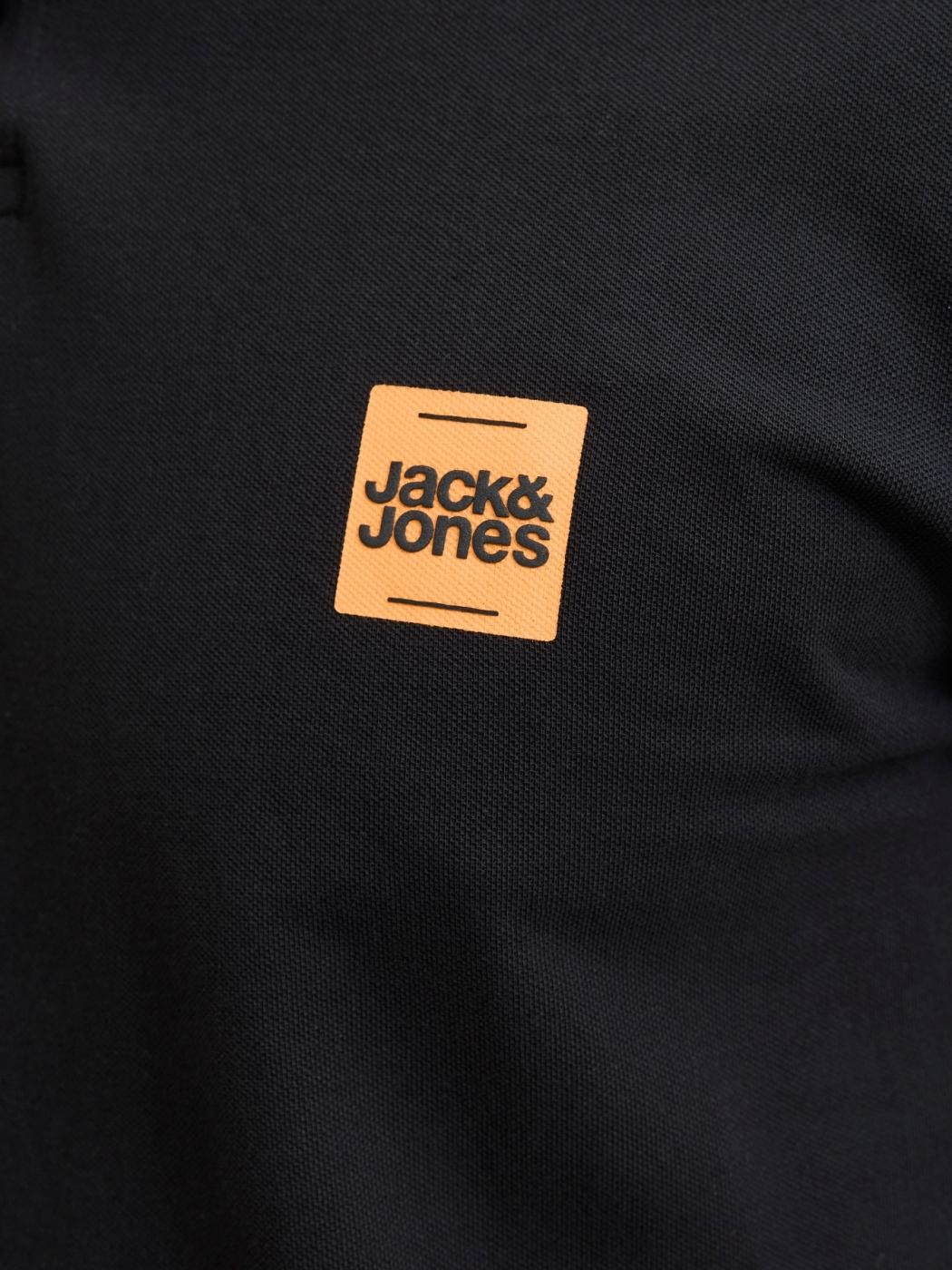 POLO JACK&JONES BRANDY NEGRO