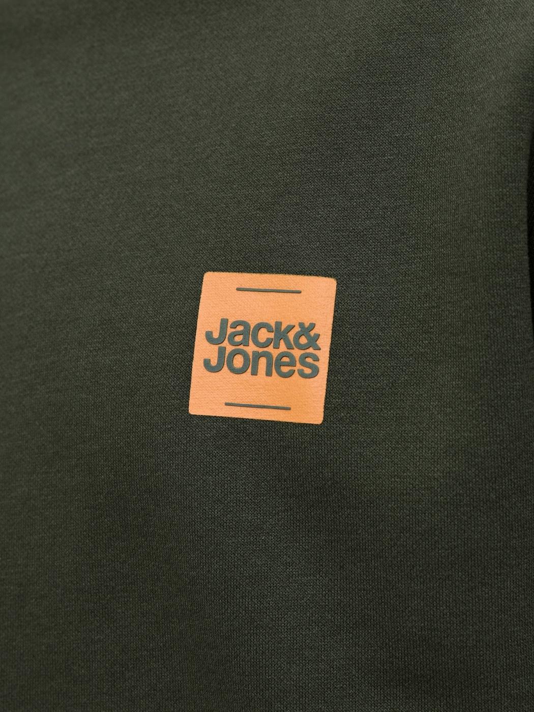 SUDADERA JACK&JONES BRANDY VERDE OSCURO
