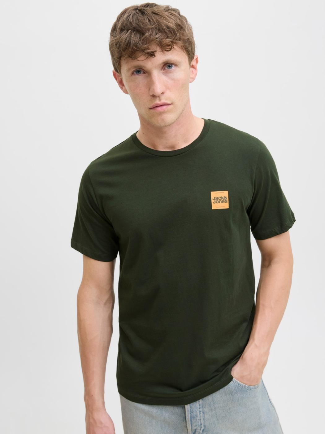 CAMISETA JACK&JONES BRANDY VERDE OSCURO