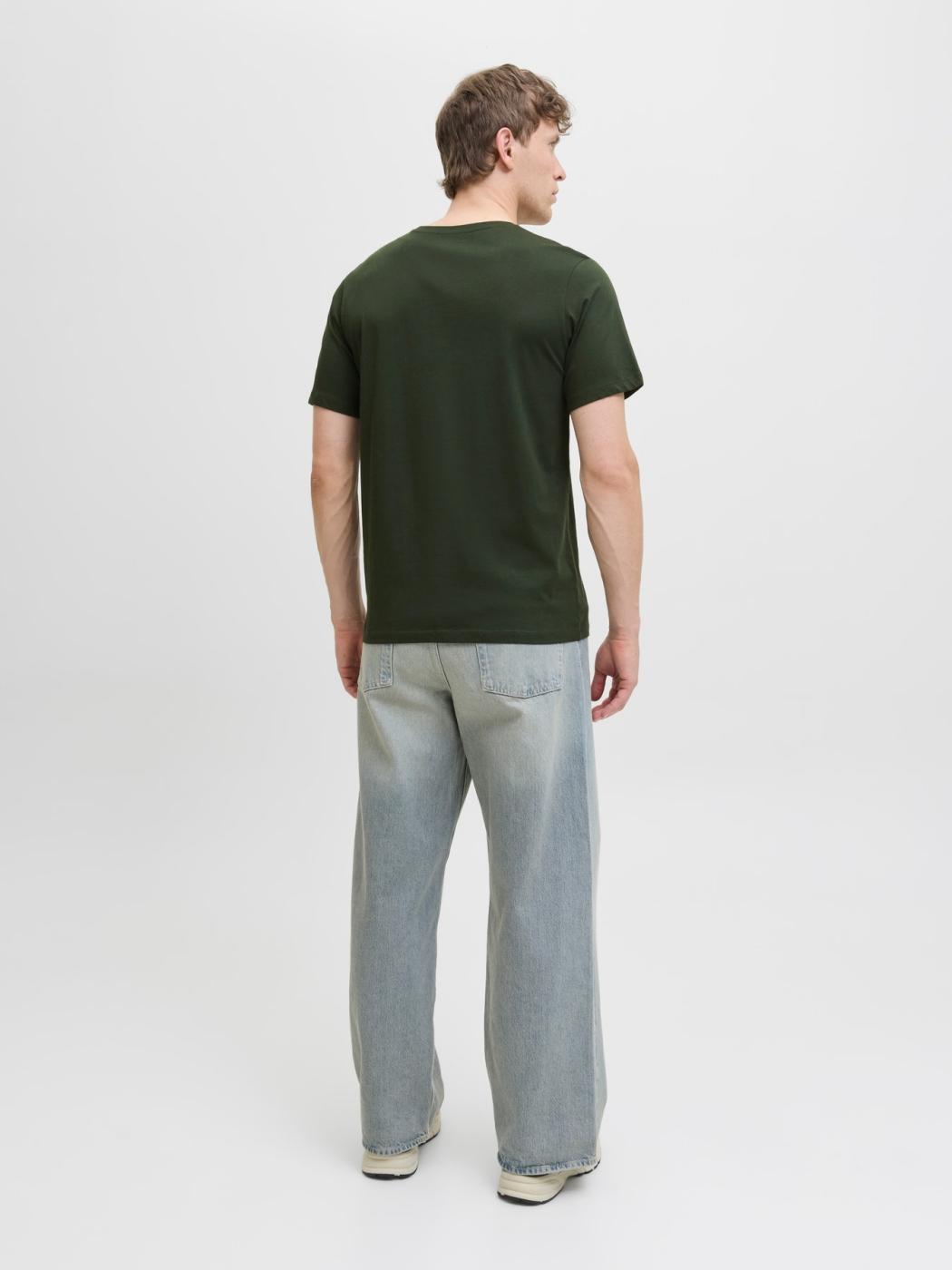 CAMISETA JACK&JONES BRANDY VERDE OSCURO