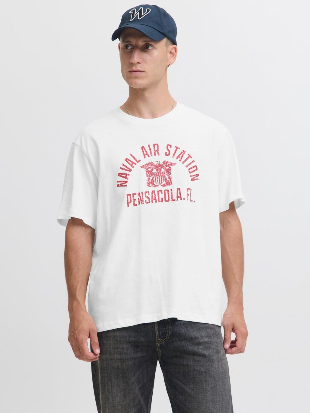 CAMISETA JACK&JONES BLUPETE BLANCO