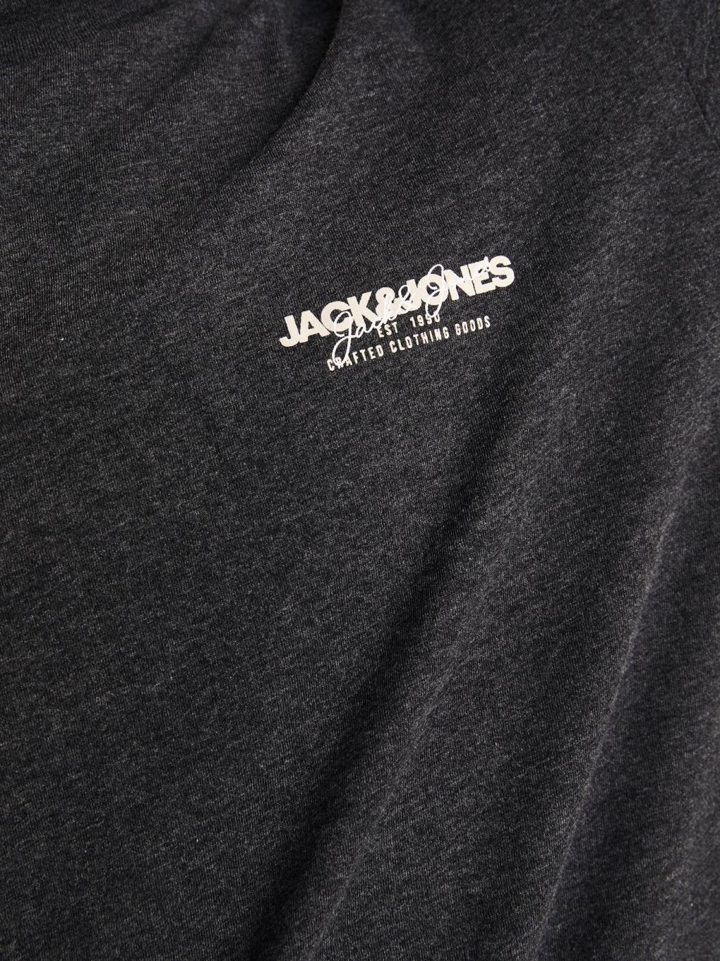 CAMISETA JACK&JONES M/LARGA ALVIS NEGRO