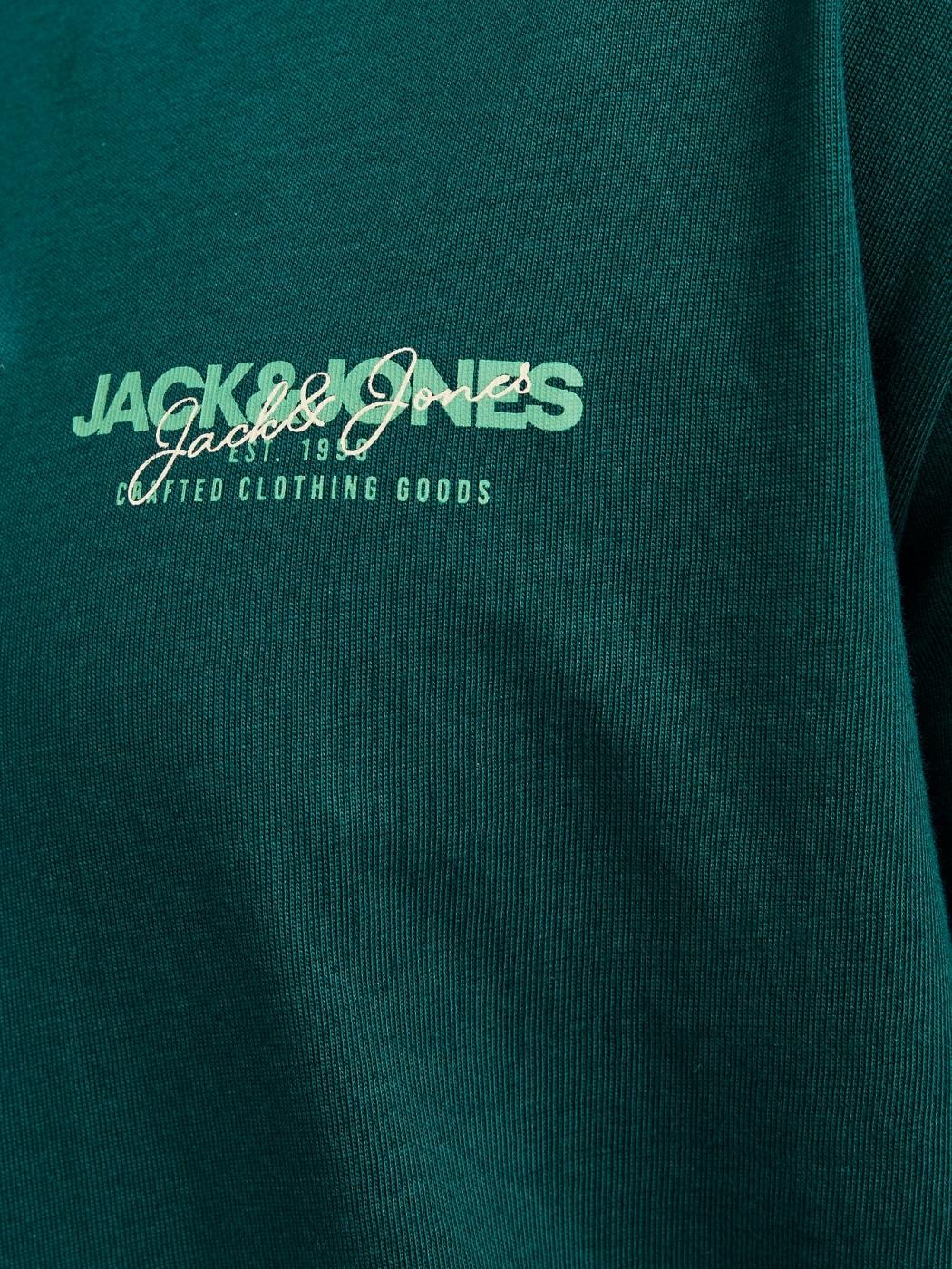 CAMISETA JACK&JONES M/LARGA ALVIS VERDE