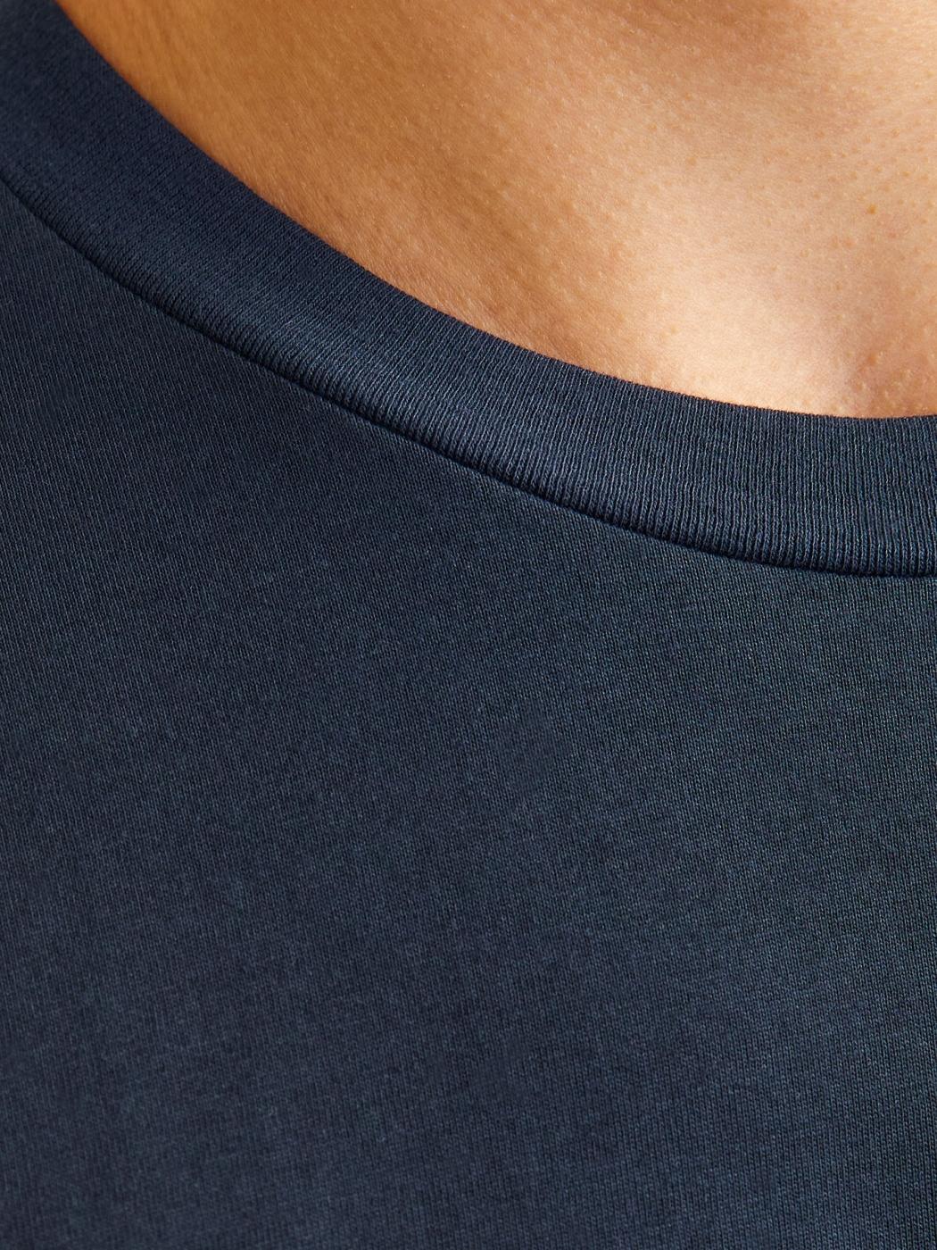CAMISETA JACK&JONES M/LARGA ALVIS AZUL OSCURO