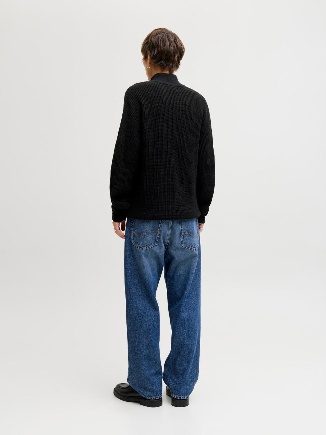 JERSEY JACK&JONES KAITO ZIP NEGRO