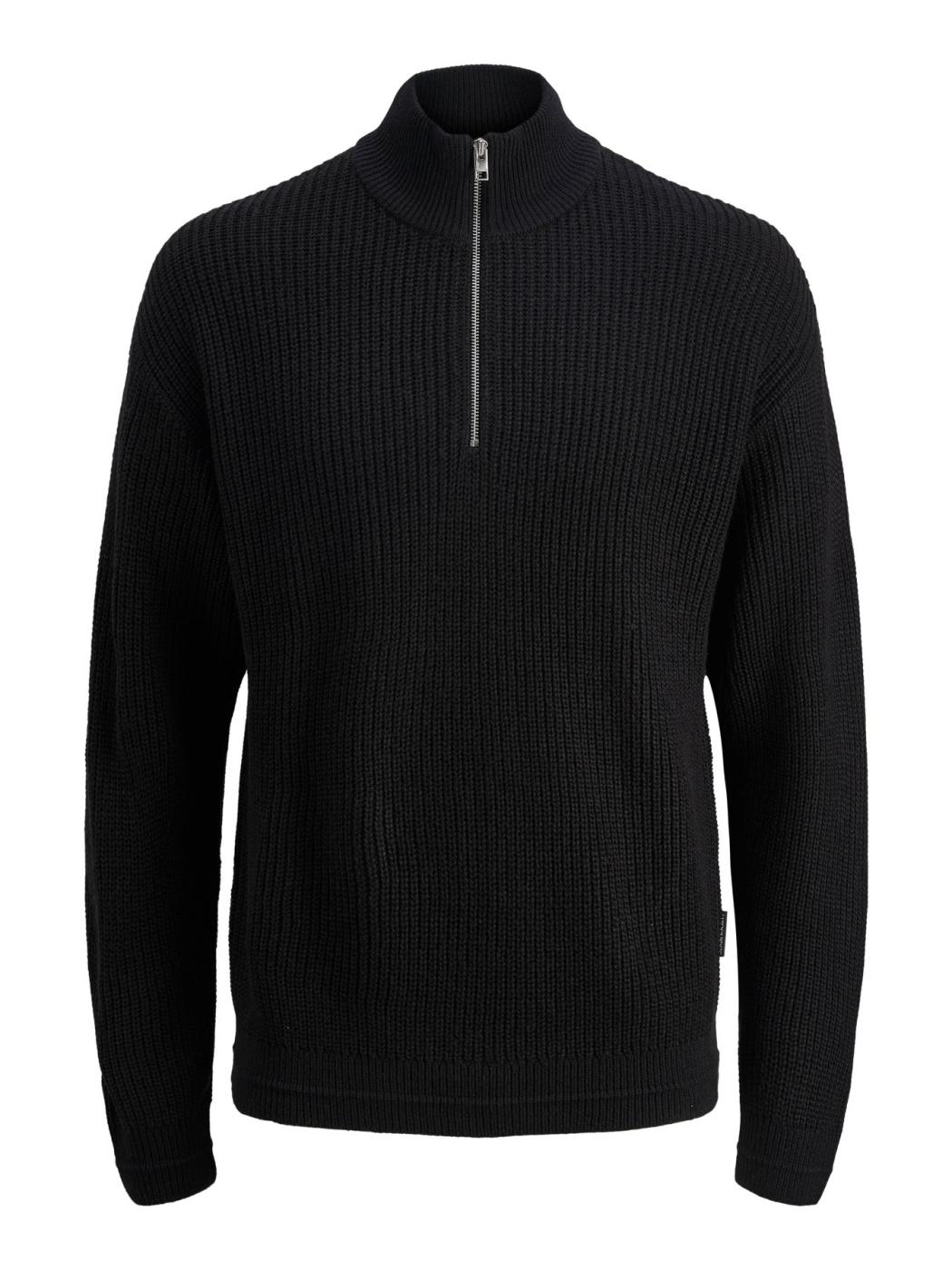 JERSEY JACK&JONES KAITO ZIP NEGRO