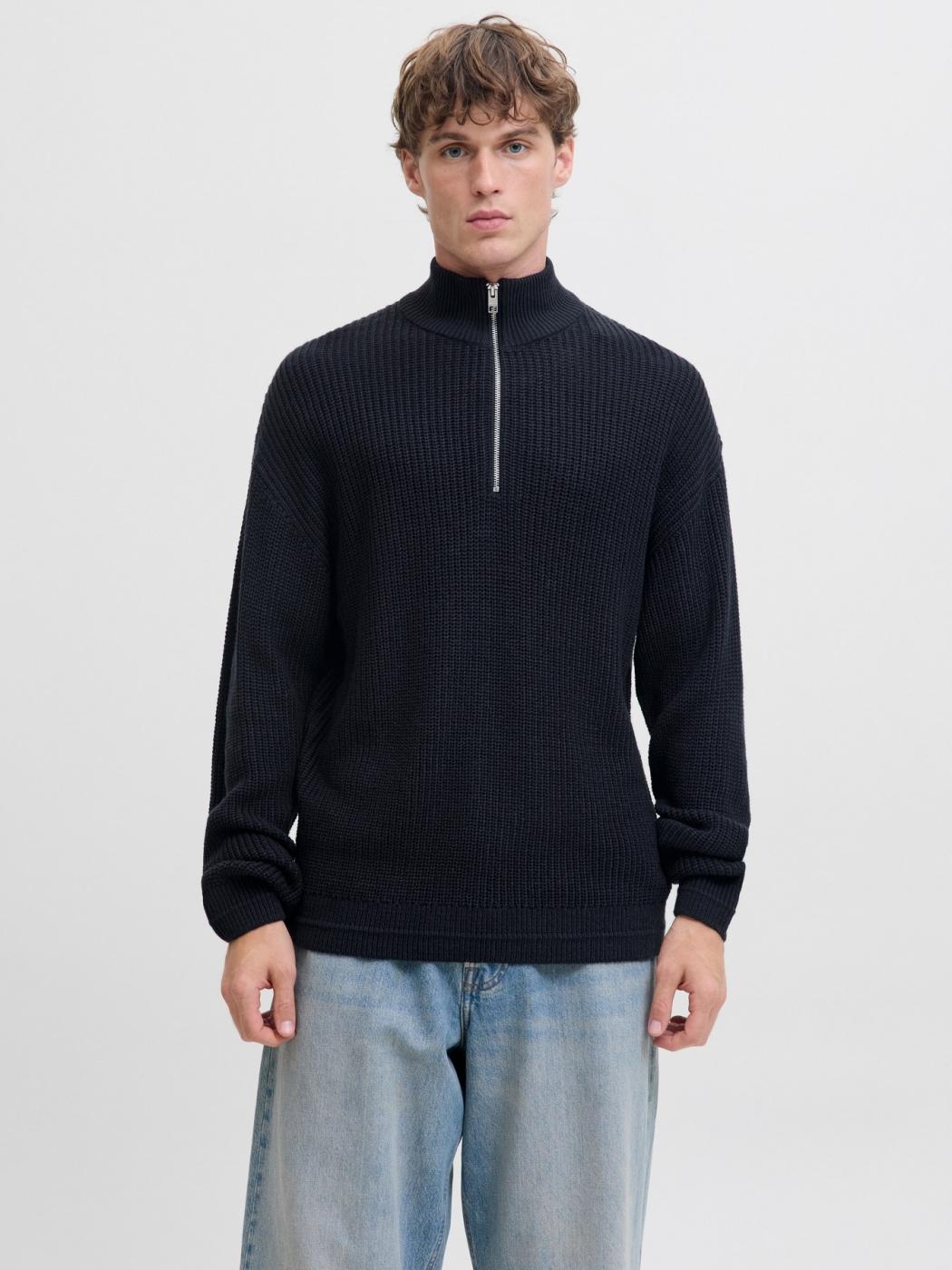 JERSEY JACK&JONES KAITO ZIP AZUL OSCURO