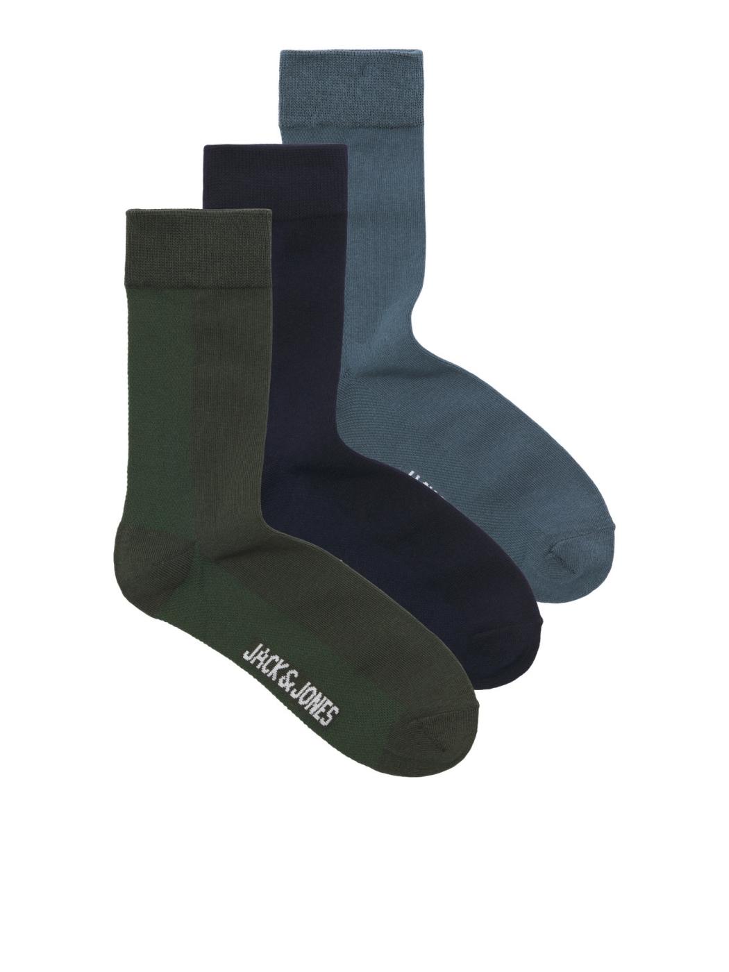 CALCETINES JACK&JONES PACK 3 ASHER MULTICOLOR