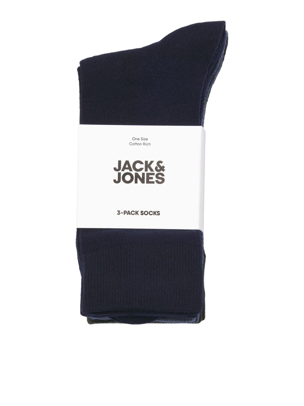 CALCETINES JACK&JONES PACK 3 ASHER MULTICOLOR