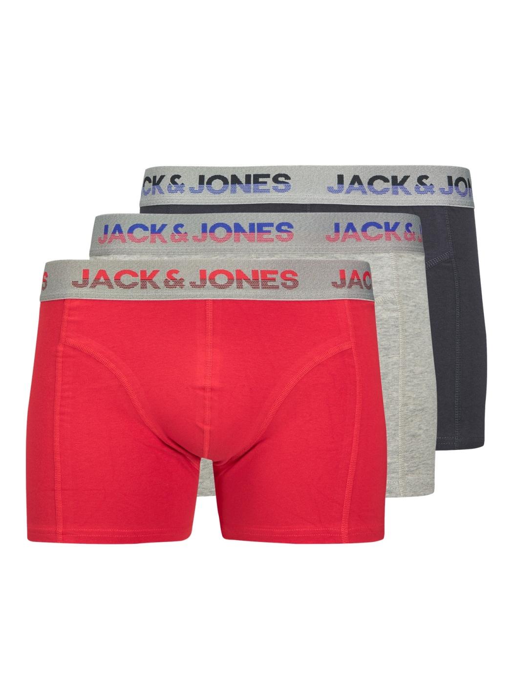 BOXER JACK&JONES PACK 3 ADON MULTICOLOR