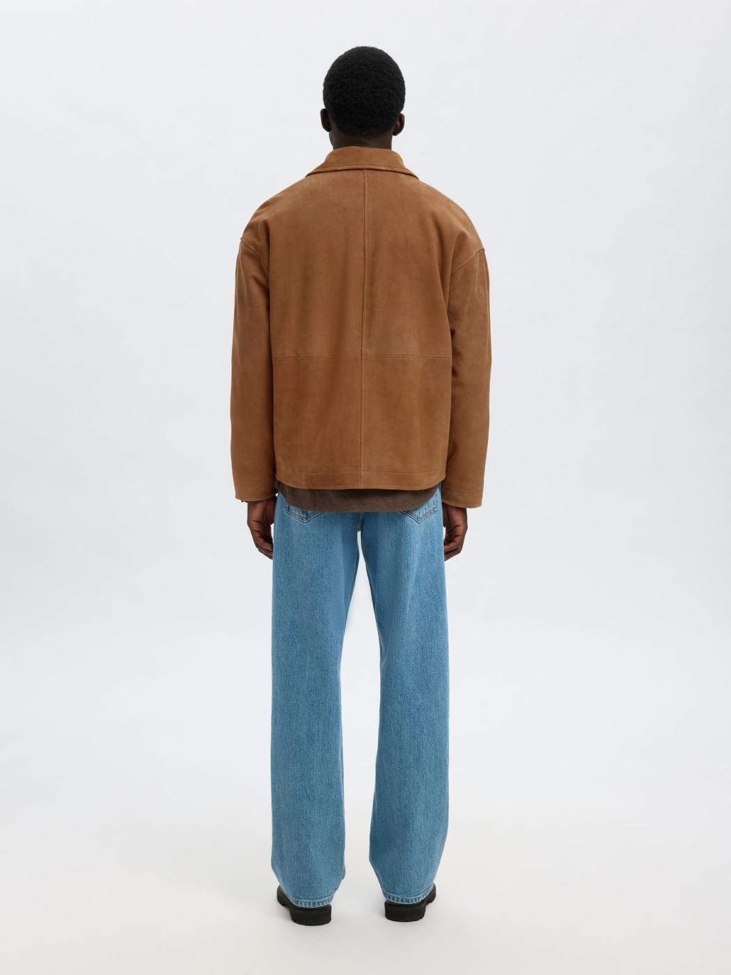 CHAQUETA SELECTED LUCAS MARRÓN