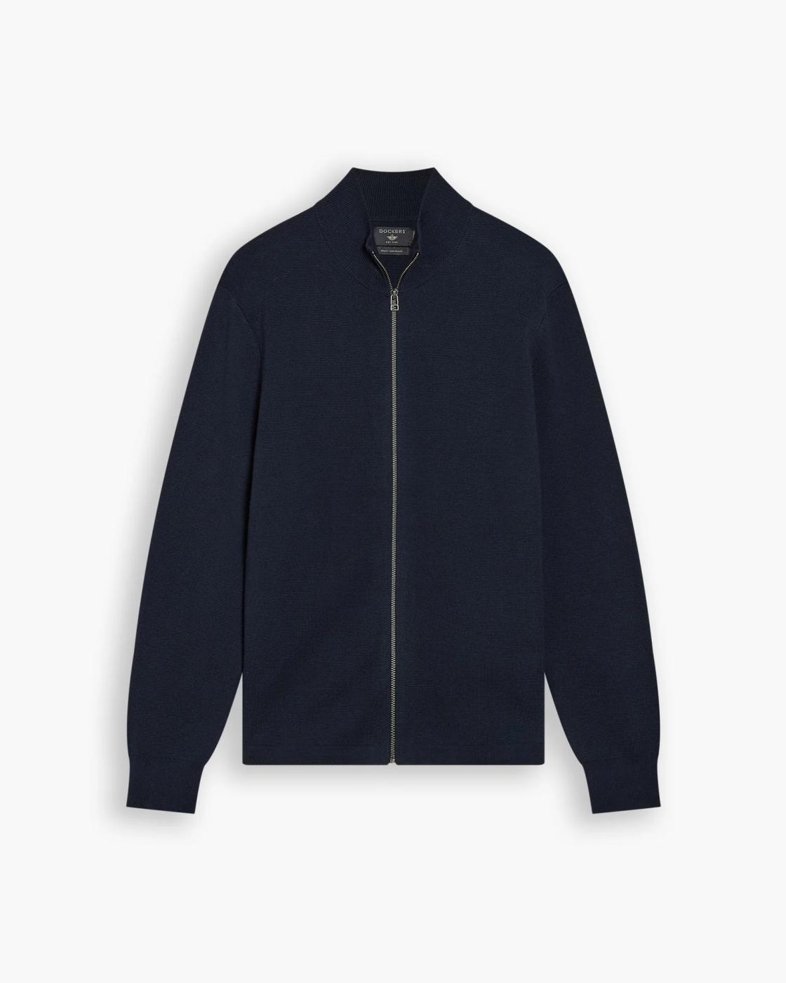 CHAQUETA DOCKERS CORE FULL ZIP AZUL OSCURO