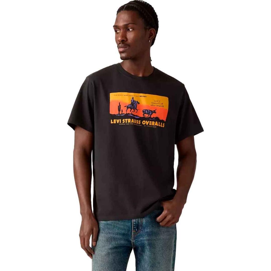 CAMISETA LEVIS VINTAGE HORSE NEGRO