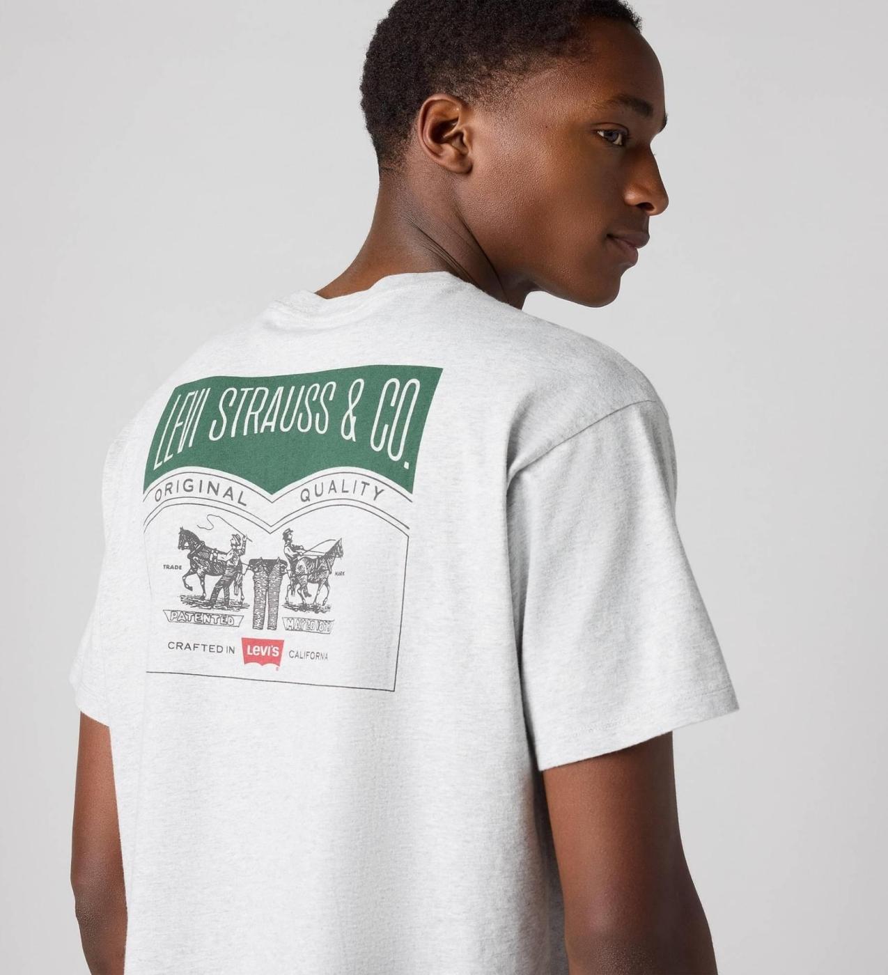 CAMISETA LEVIS VINTAGE 2HORSES GRIS