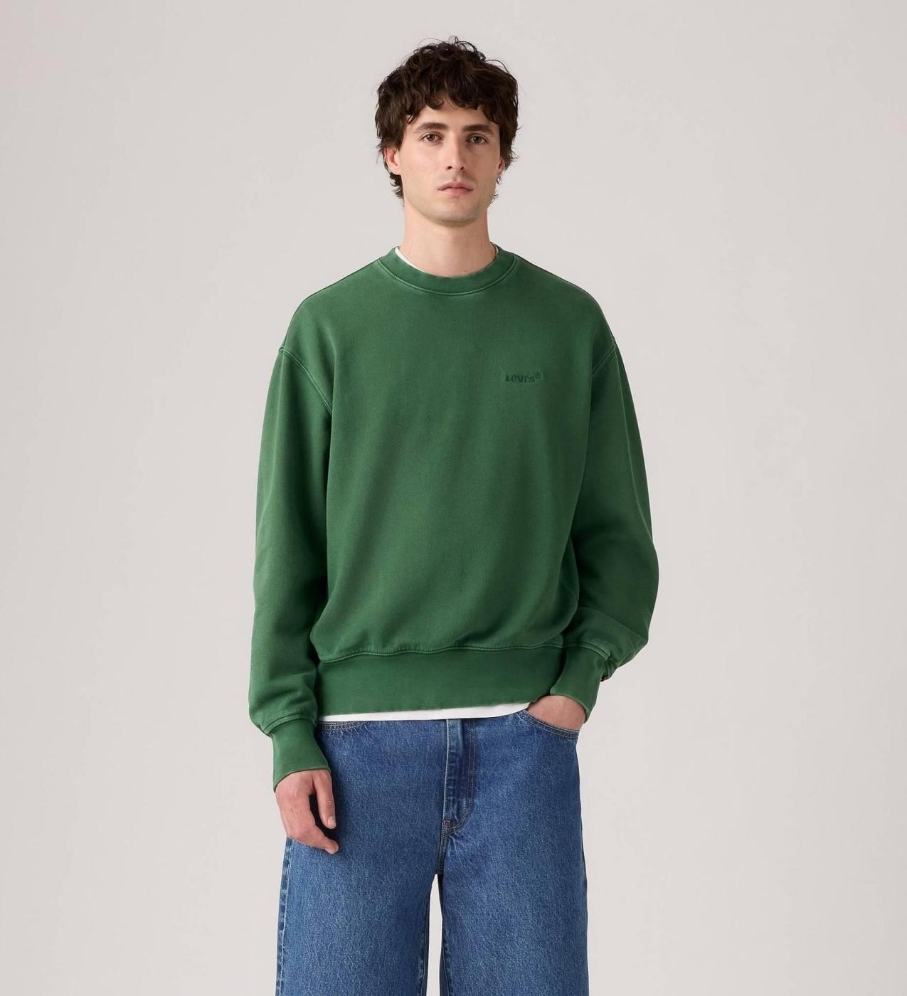 SUDADERA LEVIS AUTHENTIC VERDE