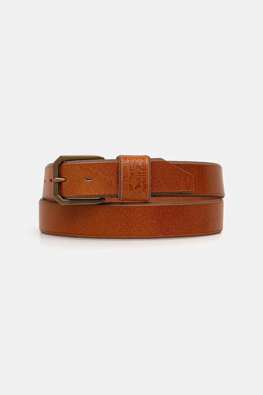CINTURON LEVIS WIDE LOOP 2HORSES MARRON