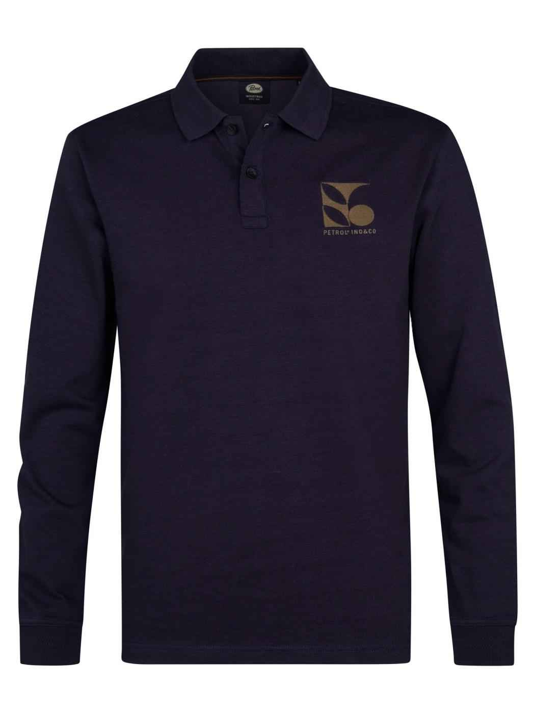 POLO PETROL M/LARGA AZUL OSCURO