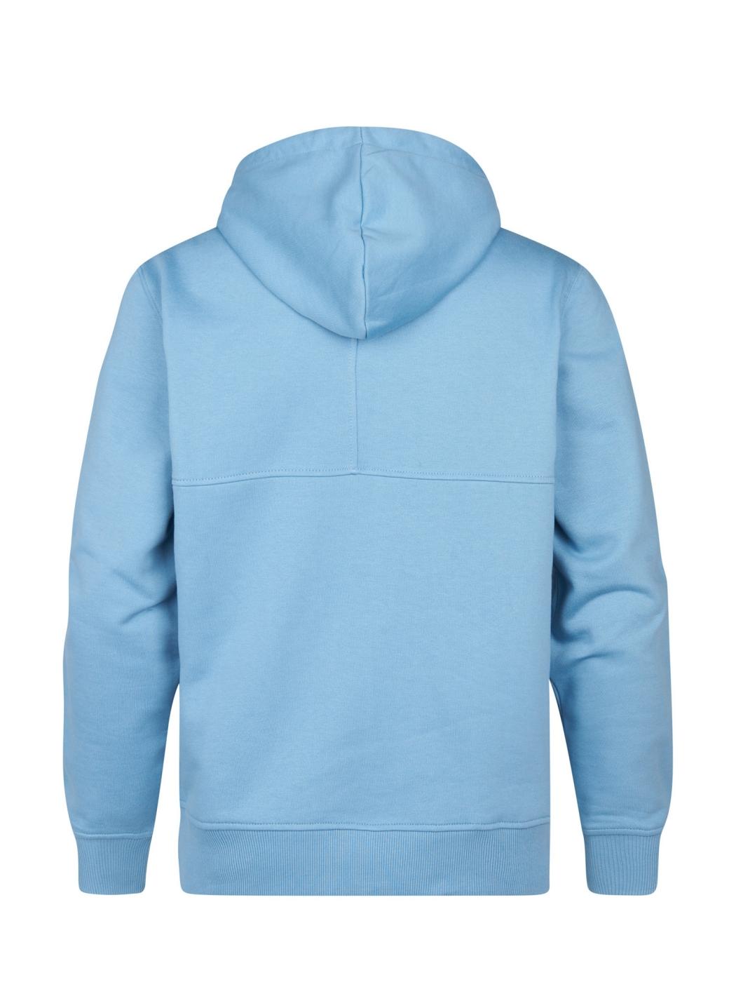 SUDADERA PETROL HOODED AZUL CLARO