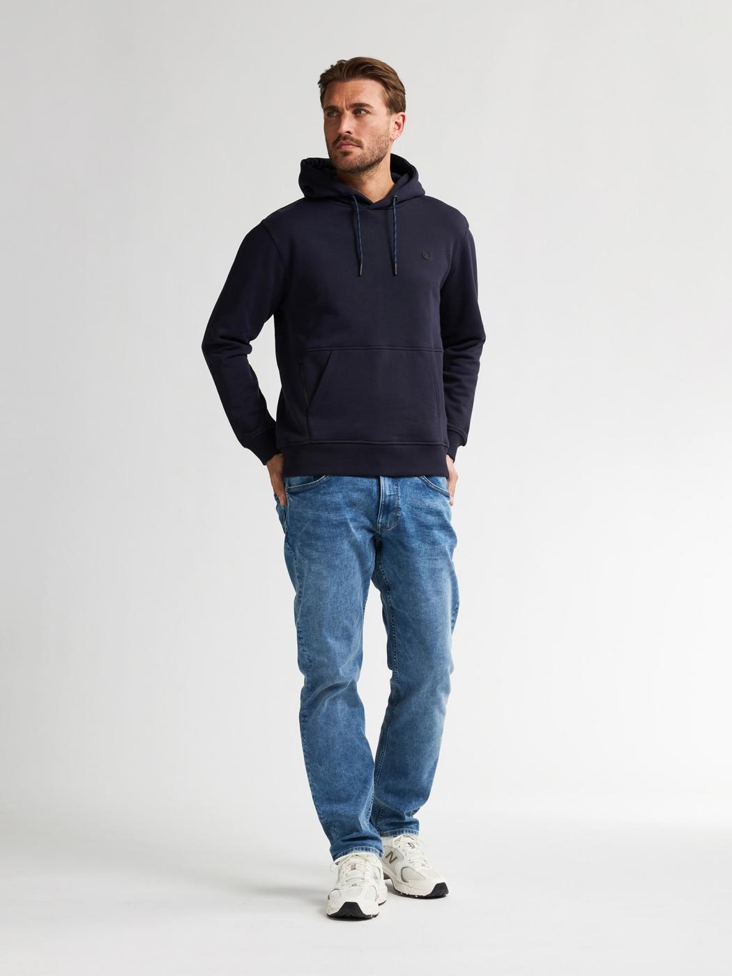 SUDADERA PETROL HOODED AZUL OSCURO