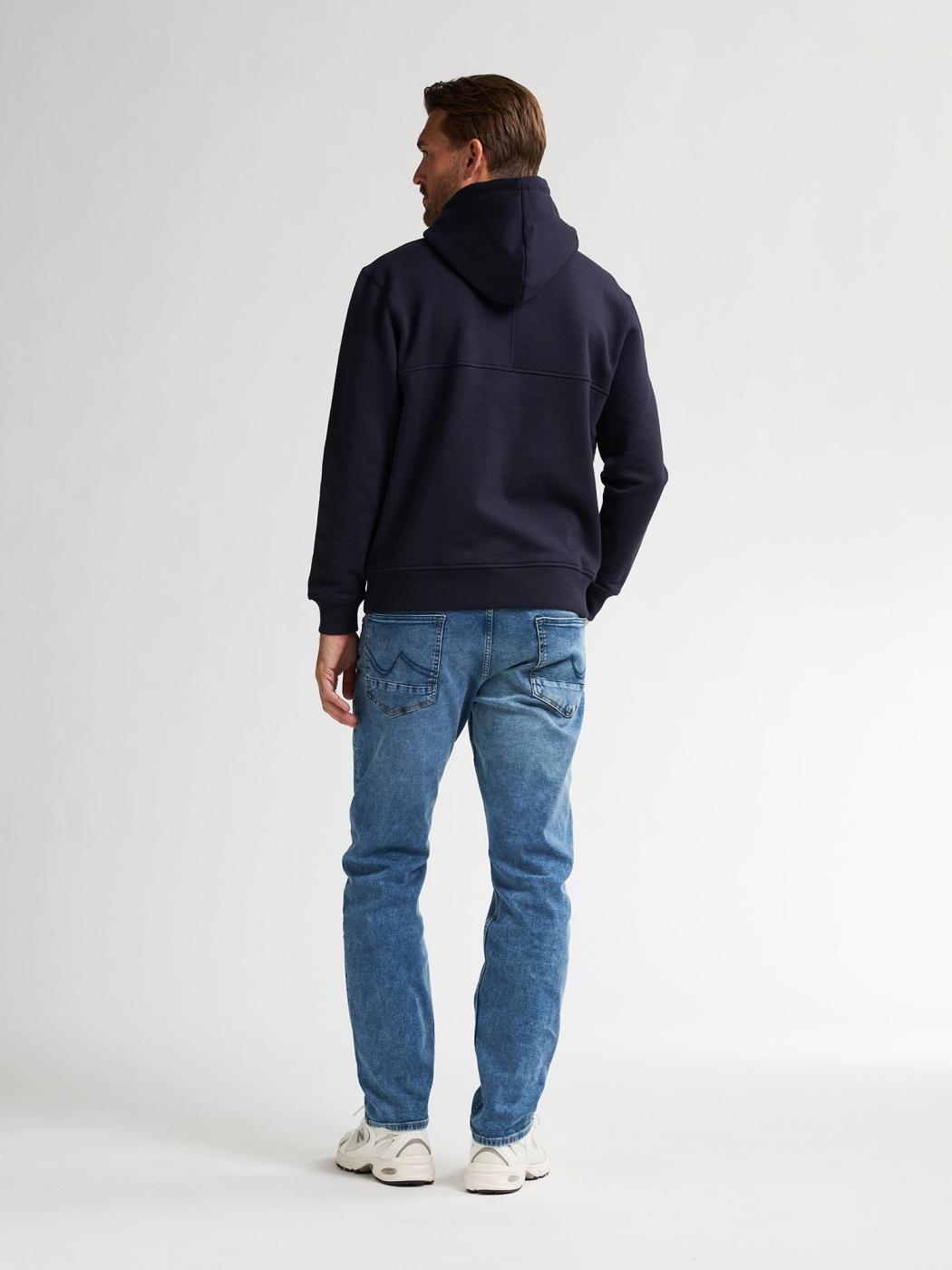 SUDADERA PETROL HOODED AZUL OSCURO