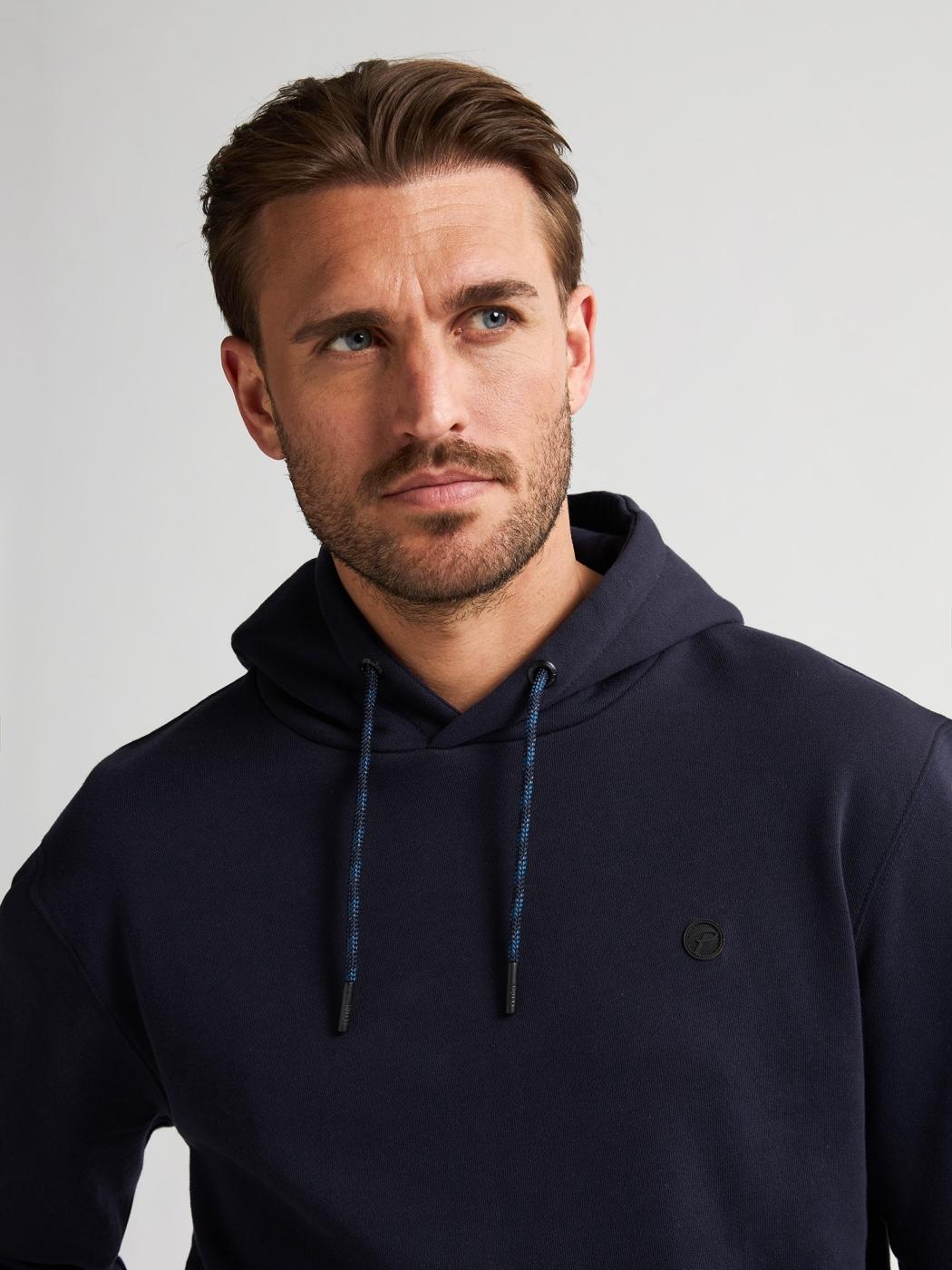 SUDADERA PETROL HOODED AZUL OSCURO